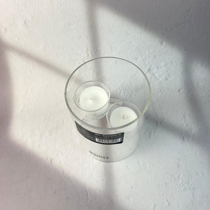 CANDLE HOLDER FOR 2 TEALIGHTS
