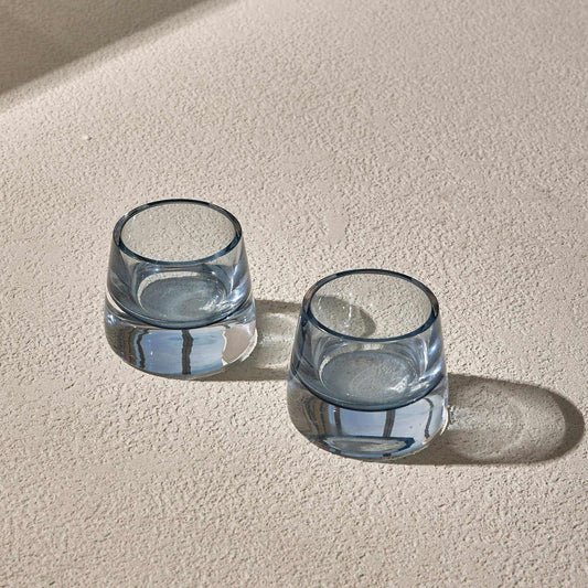 JOY GLASS T-SET OF 2 -  LIGHT STEEL BLUEExperience the charm of the JOY GLASS, a perfect blend of elegance and practicality. Crafted from premium-quality  LIGHT STEEL BLUE, this cup highlights the natural Glass