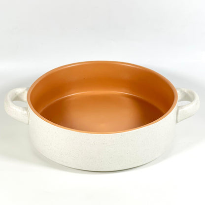 SPECKLE CERAMIC OVEN BOWL 24 CM ORANGE