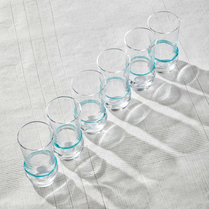 OMNIA TEA SET - 6 PIECEElevate your beverage experience with the elegant Glass Set. This collection features gracefully curved glasses, perfect for serving tea, cocktails, or other beveragGlass
