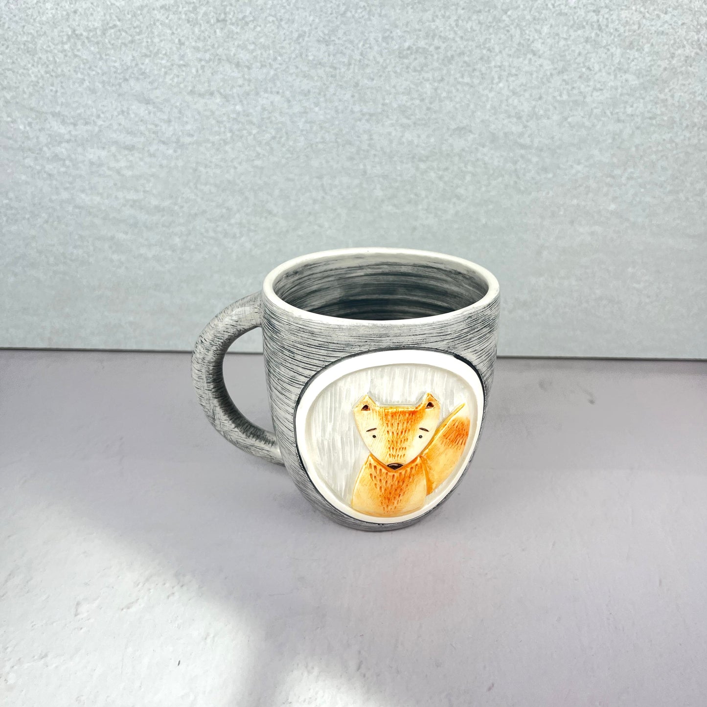 THE LITTLE PRINCE FOX ANIMATION HANDMADE CERAMIC MUG