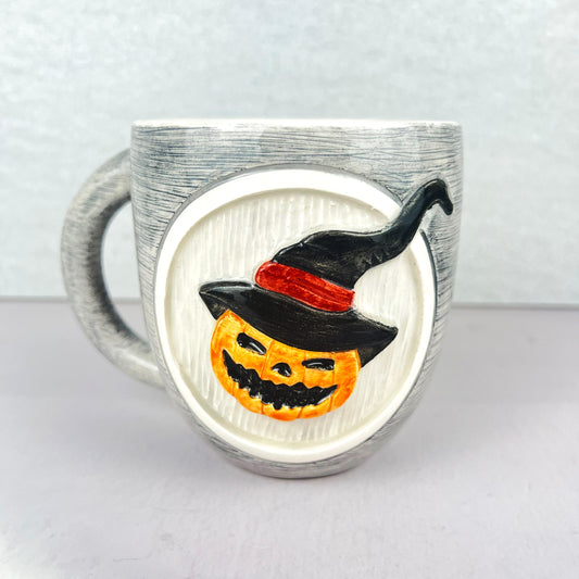 PUMPKIN ANIMATION HANDMADE CERAMIC MUG