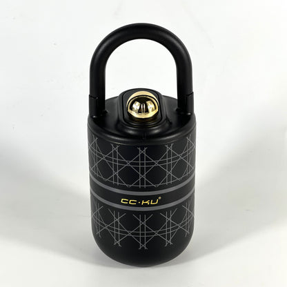 VACUUM FLASK, 400ML STAINLESS STEEL/BLACK