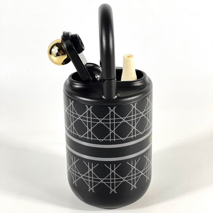 VACUUM FLASK, 400ML STAINLESS STEEL/BLACK