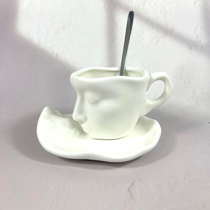 CERAMIC KISS ESPRESSO CUP/WHITE