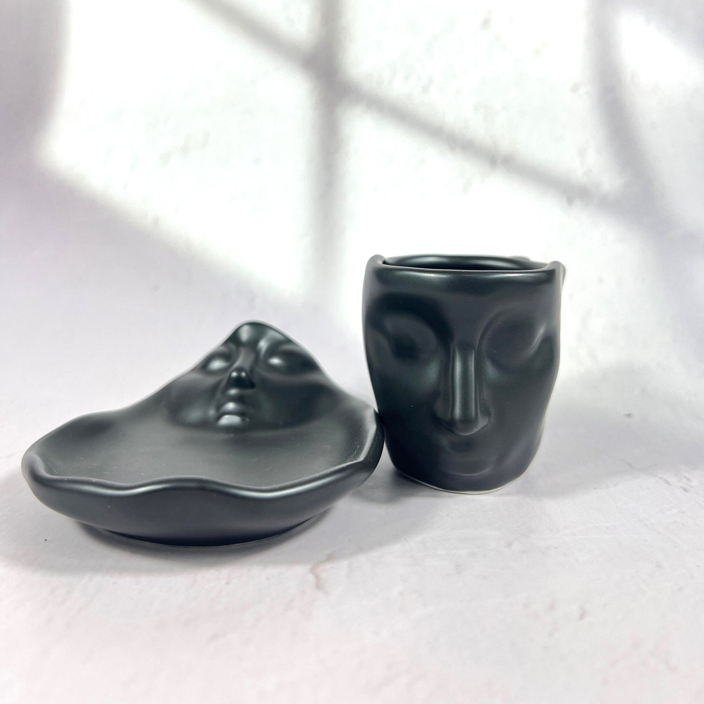 CERAMIC KISS ESPRESSO CUP/BLACK