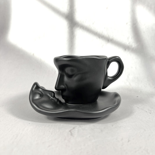 CERAMIC KISS ESPRESSO CUP/BLACK