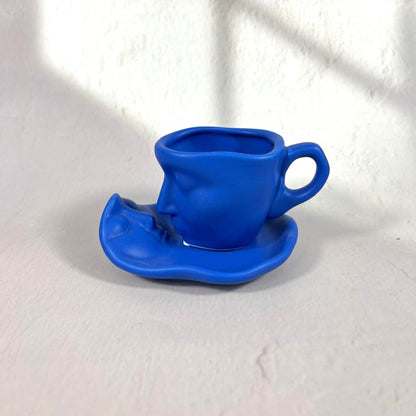 CERAMIC KISS ESPRESSO CUP/BLUE
