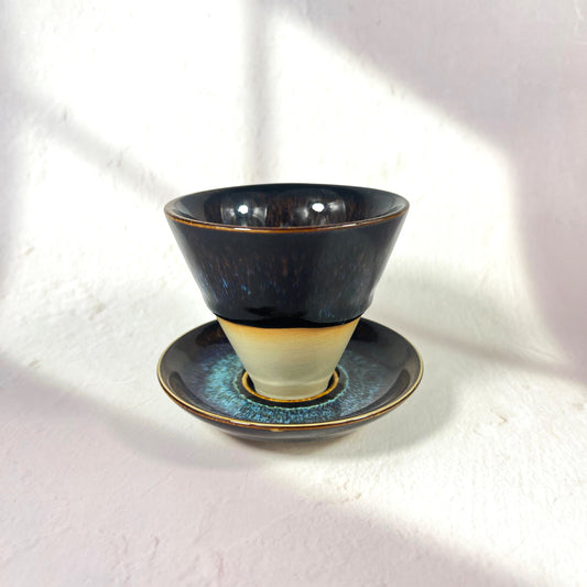 KILN GLAZED FUNNEL COFFEE CUP LATTE/175ML