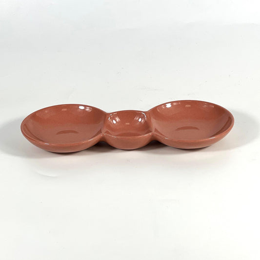 PINK THREE-COMPARTMENT PLATE