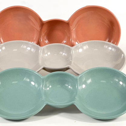 GREEN THREE-COMPARTMENT PLATE