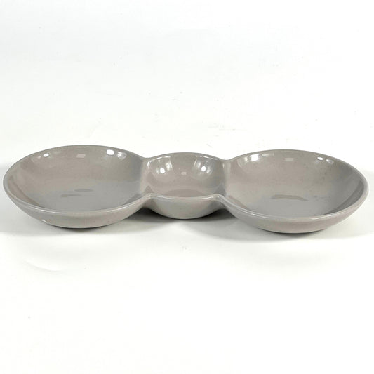 GREY THREE-COMPARTMENT PLATE