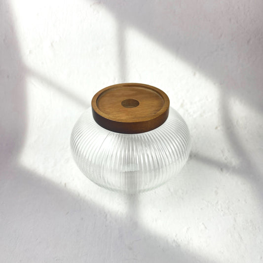 WOOD LID GLASS