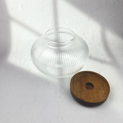 WOOD LID GLASS