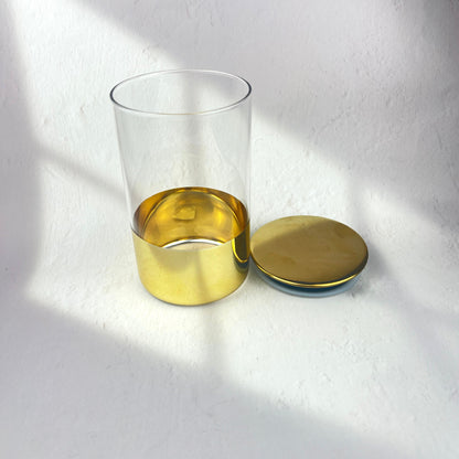 GOLDEN GLASS SEALED STORAGE 16.5CM*10CM
