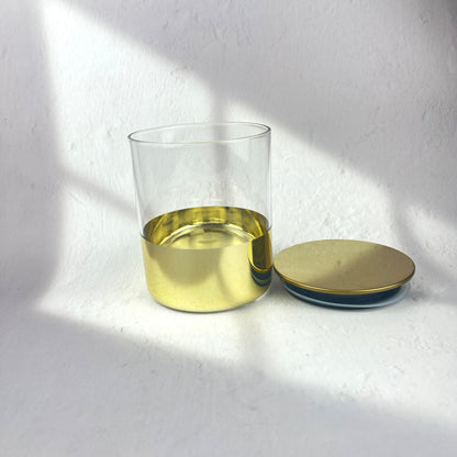 GOLDEN GLASS SEALED STORAGE 11CM*10CM