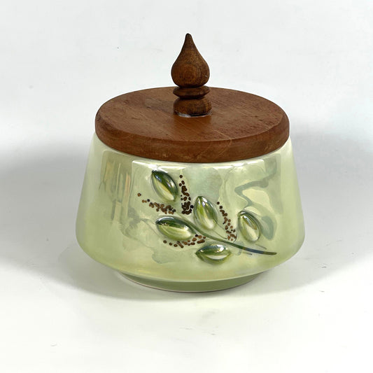 GOLDEN LEAF CANDY JAR