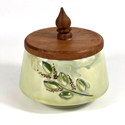 GOLDEN LEAF CANDY JAR