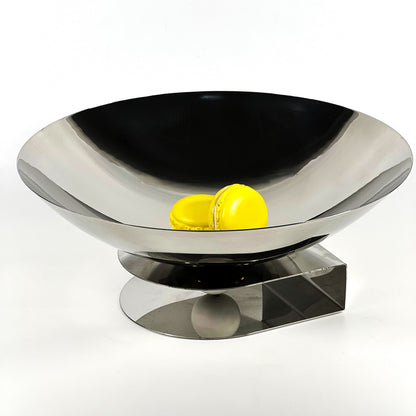 LUXURY METAL HALF ROUND VERTICAL FRUIT BOWL