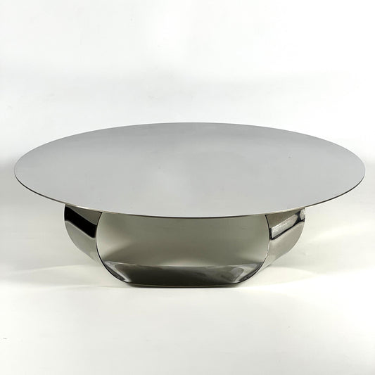 MODERN STAINLESS STEEL SILVER MIRROR SERVING TRAY