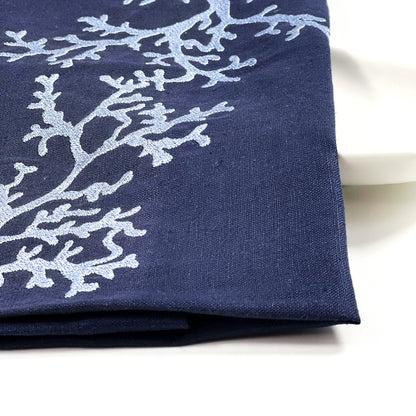 CORAL NAVY-LIGHT BLUE LINEN TRAY LINER