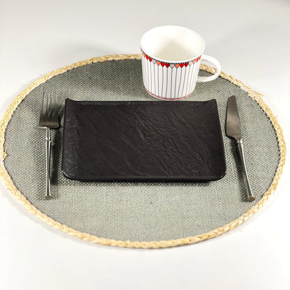 LIL AMERICAN SERVING PLACEMAT GRAY  36X36X3CM