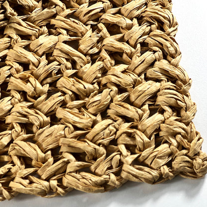SQUARE BASE W/RIGONNI SKIN NATURAL PLACEMAT 42X42CM