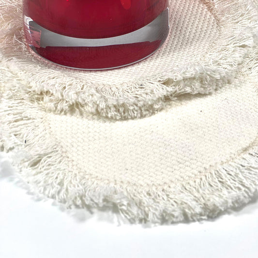 ROUND BEIGE COASTER