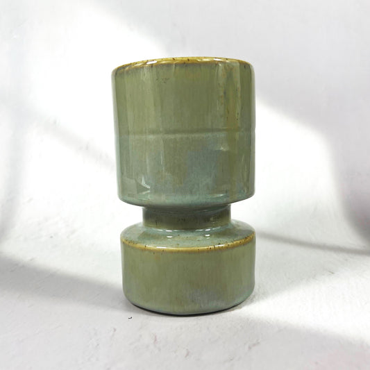CHRISTA CANDLE HOLDER GREEN 14CM