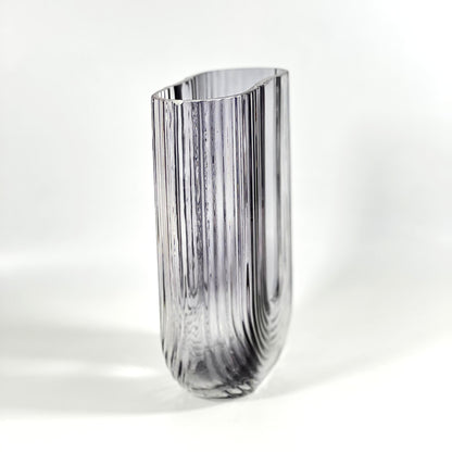 NORDIC GREY GLASS VASE 18.5cm*13cm