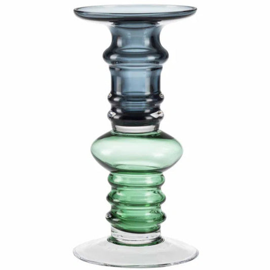 BOHEM CANDLE HOLDER STEEL BLUE/GREEN TURQUOISE