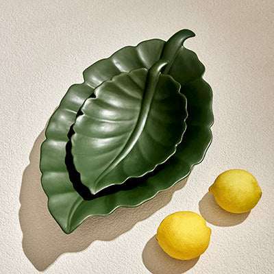 LEAF 1 CERAMIC DECORATIVE PLATE MAdd a natural touch to your home with the Leaf 1 Ceramic Decorative Plate. This beautifully crafted plate brings the elegance of nature indoors with its delicate leaCeramic Plate