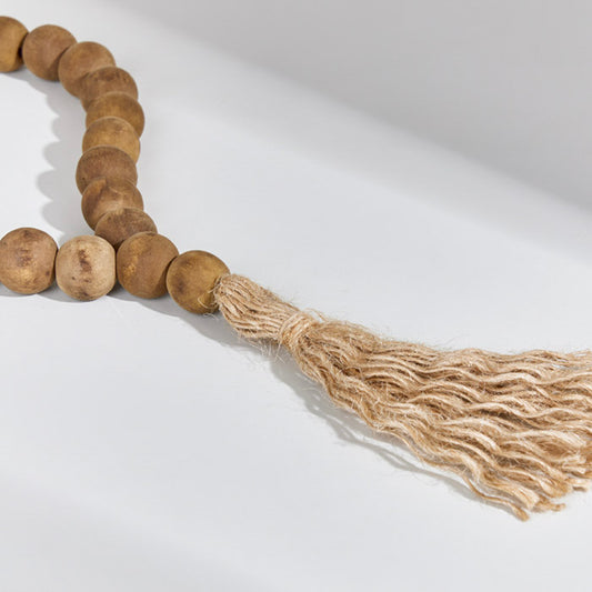 BROWN ROSARY SEED 30 CM DECORATION