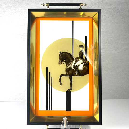 TRAY LADY WITH HORSE44*28CM