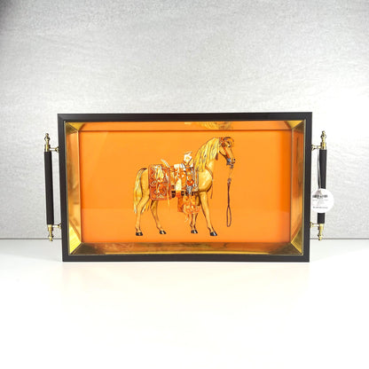 TRAY HERMES HORSE 40*24CM