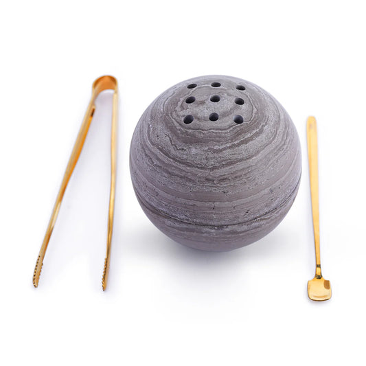 SPHERE ATHENS GREY INSCENCE BURNER