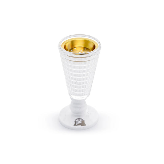 GLASSY WHITE VOLAKAS INSCENCE BURNER