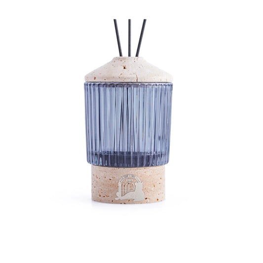 GLASSY (BEIGE TRAVERTINE MARBLE) DIFFUSER WITH BOTTLE