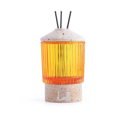 GLASSY (EMPERADOR BROWN MARBLE) DIFFUSER WITH BOTTLE
