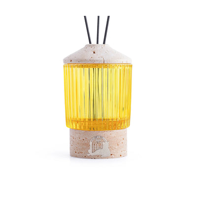 GLASSY (WHITE VOLAKAS MARBLE)DIFFUSER WITH BOTTLE