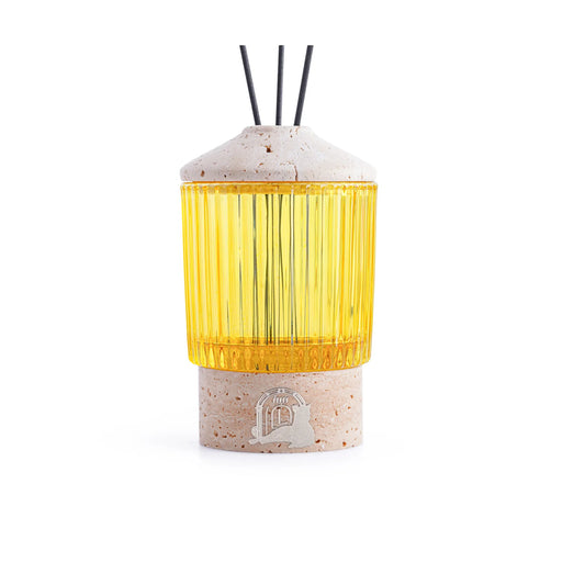 GLASSY (WHITE VOLAKAS MARBLE)DIFFUSER WITH BOTTLE