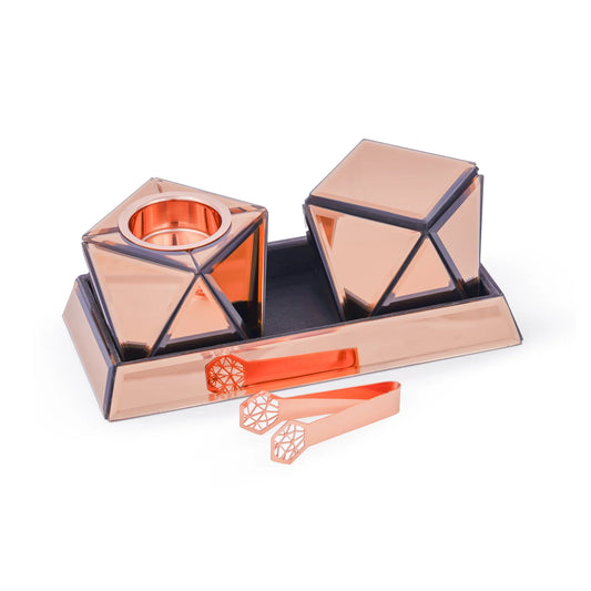 MIRARI INCENSE BURNER SET (ROSE GOLD)