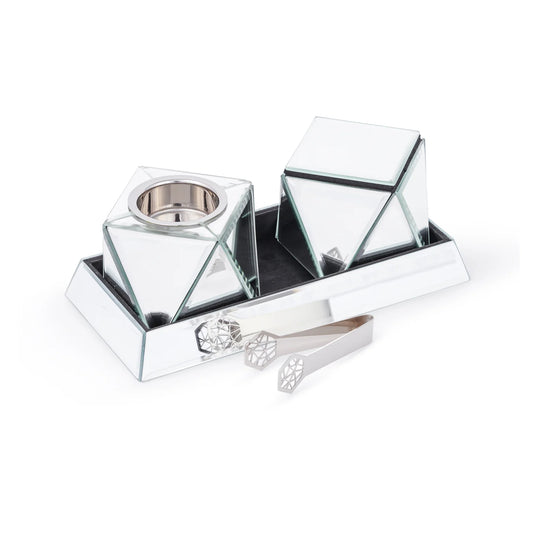 MIRARI INCENSE BURNER SET (SILVER)