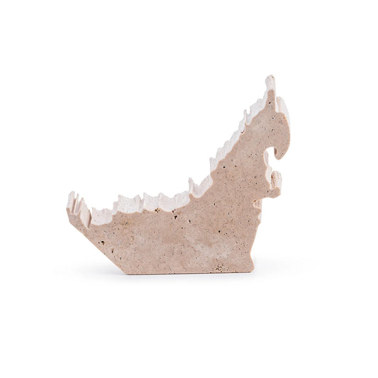 UAE LOVE (BEIGE TRAVERTINE) DÉCOR OBJECT