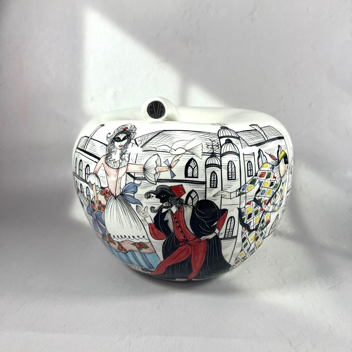 EVA/VENICE CARNIVAL -APPLE-SHAPED MONEYBOX
