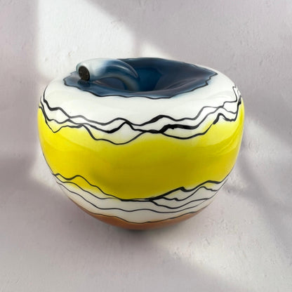 EVA/YELLOW RIVER- APPLE SHAPED MONEYBOX