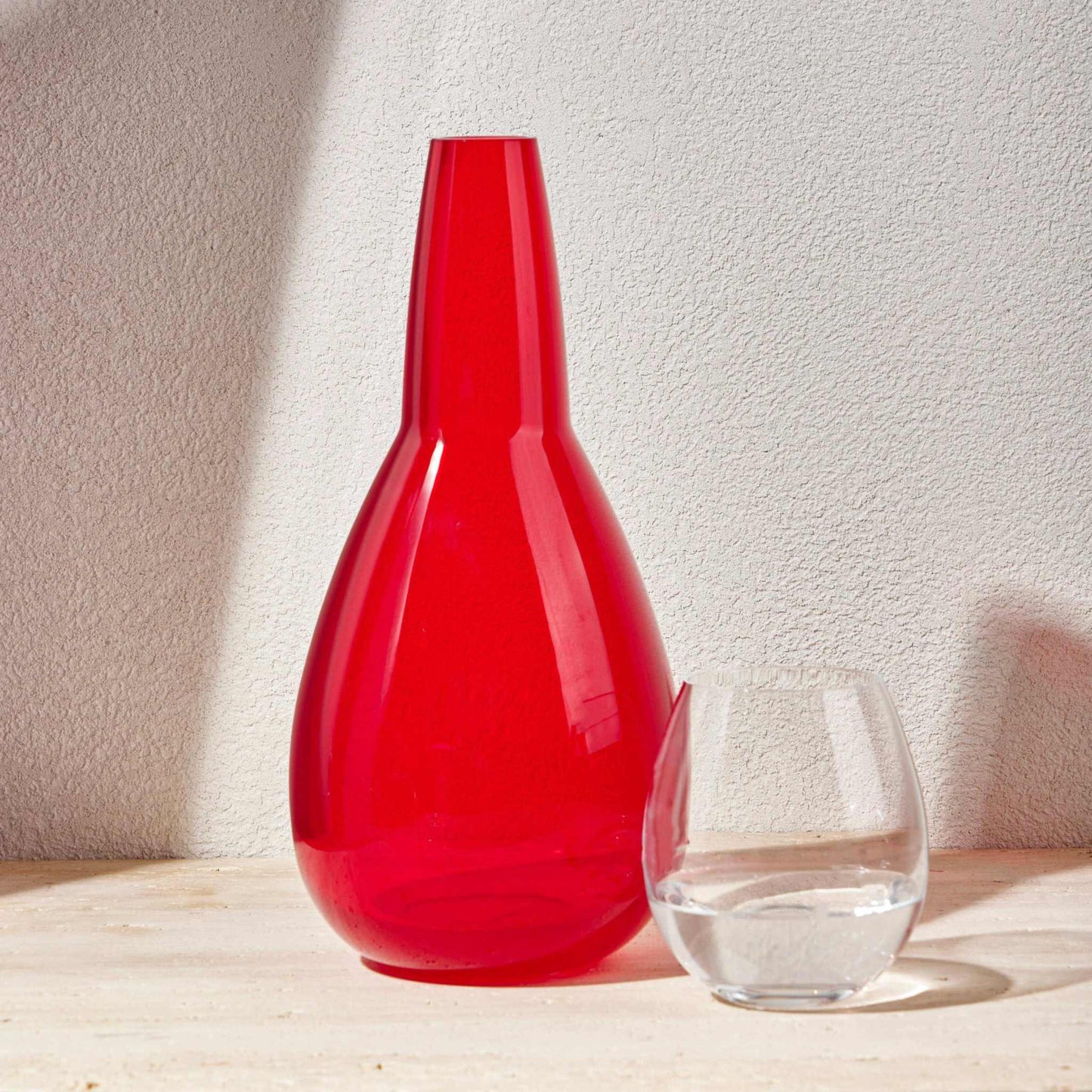 WATER NIGHT SET 1.5 Litre -  REDElevate your bedside or tabletop with the Night Water Set in a warm and elegant red . Designed for both style and function, this sophisticated set includes a beautifBottle
