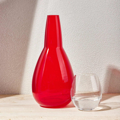 WATER NIGHT SET 1.5 Litre -  REDElevate your bedside or tabletop with the Night Water Set in a warm and elegant red . Designed for both style and function, this sophisticated set includes a beautifBottle