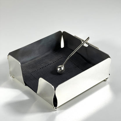 SMALL NAPKIN TRAY SILVER