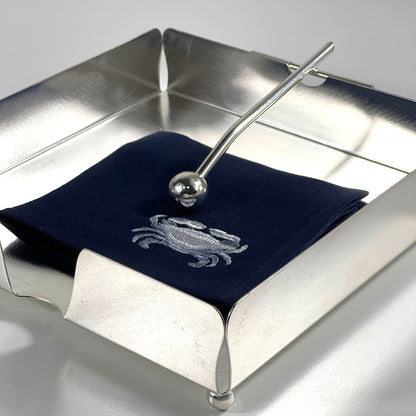 MEDIUM NAPKIN TRAY SILVER